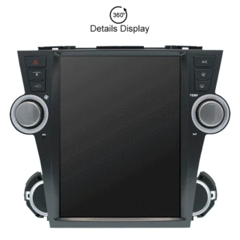 

Tesla style Big screen Android 7.1 Car Multimedia Player head unit For Toyota Highlander 2007 - 2013 car GPS radio stereo no dvd