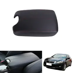 Черная кожа консоли коробка для хранения подлокотник Pad подлокотник Крышка для Honda Accord 2008 2009 2010 2011 2012 автомобилей стиль. # Чехол