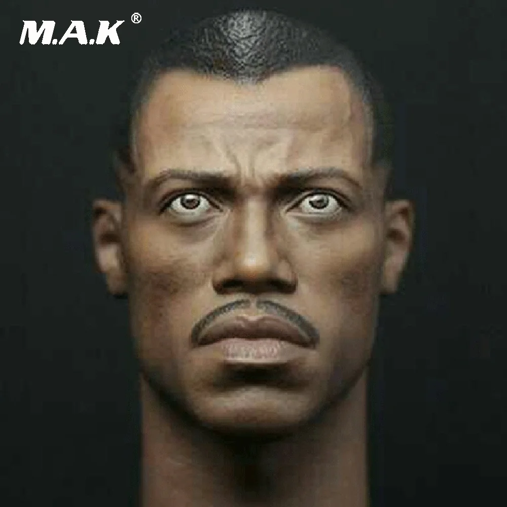 

1/6 Scale Blade Warrior Wesley Snipes head model For 12'' Figure Model Toys Head Carved Model Toys Fit 12" Action Figure Body