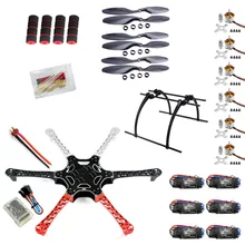 F05114-Z F550 Дрон FlameWheel комплект с электронным регулятором скорости QQ HY пропеллеры для беспилотника ESC+ Высокое полозковое шасси PTZ