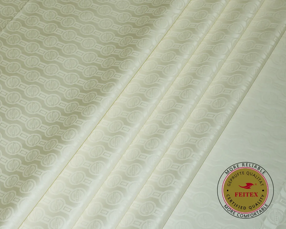 Молочно-белый Базен Riche Getzner самый популярный африканский Базен парча ткань кружева вышитые для мужской одежды 10 ярдов/партия