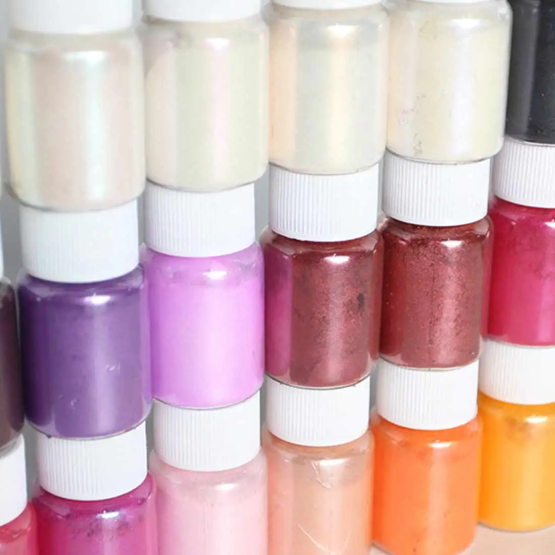 9 цветов перламутровая слюда пигменты порошок радуга УФ-отверждаемая эпоксидная смола DIY Изготовление ювелирных изделий