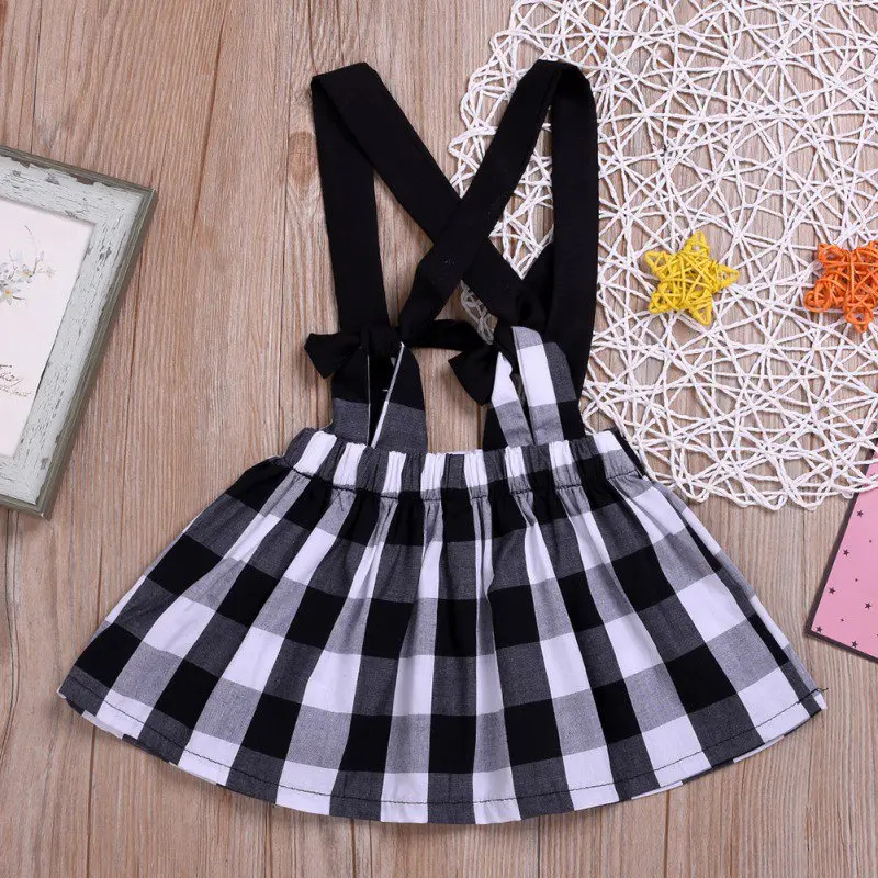 

Infant Toddler Kids Baby Girl Checks Suspender Skirts Overalls Outfit Summer Skirts Suspender Braces Skirt Girls Outfits Clothes