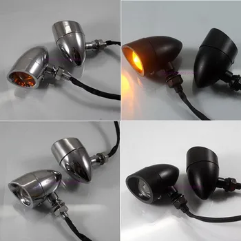 

4 colors available bullet part cruiser chopper motorbike flashers moto blinker motorcycle turn signal light for harley indicator