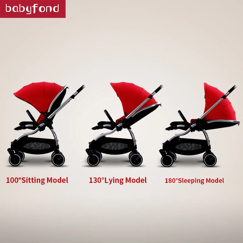  Two-way implementation stroller Super Light Portable Umbrella carts Foldable Baby Cart Double Shopp