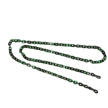 Винтажная зеленая овальная ПВХ круглая цепочка для очков Солнцезащитные очки фиксатор держатель