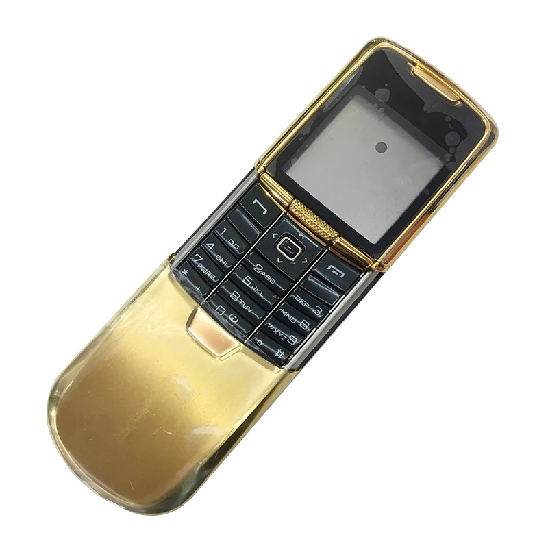 BINYEAE металлический полный корпус английский/русский клавиатура для Nokia 8800 Классический 8800C весь корпус с логотипом