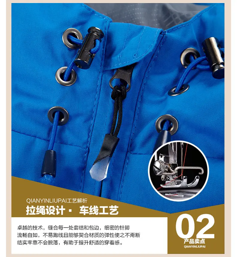 Spring Jacket Men 2019 Windbrear Jacket Male Coats Hooded Mens Jacket Brand Sports Windproof Waterproof Outwear Zipper Pockets S 14