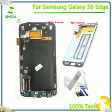Тестирование 5,1 ''G925 активно-матричные осид, ЖК-дисплей Дисплей Сенсорный экран дигитайзер в сборе для Samsung Galaxy S6 Edge G925 G925F G925I