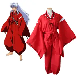 Аниме Новый Inuyasha kiкио кимоно костюм для косплея мужская униформа ПОЛНЫЙ КОМПЛЕКТ Хэллоуин карнавал аниме косплей костюм