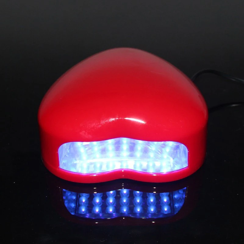 

heart Shape uv lamp 3W EU Plug 220V Professional Uv Nail Lamp Led Light Dryer Nail Art Tools secador