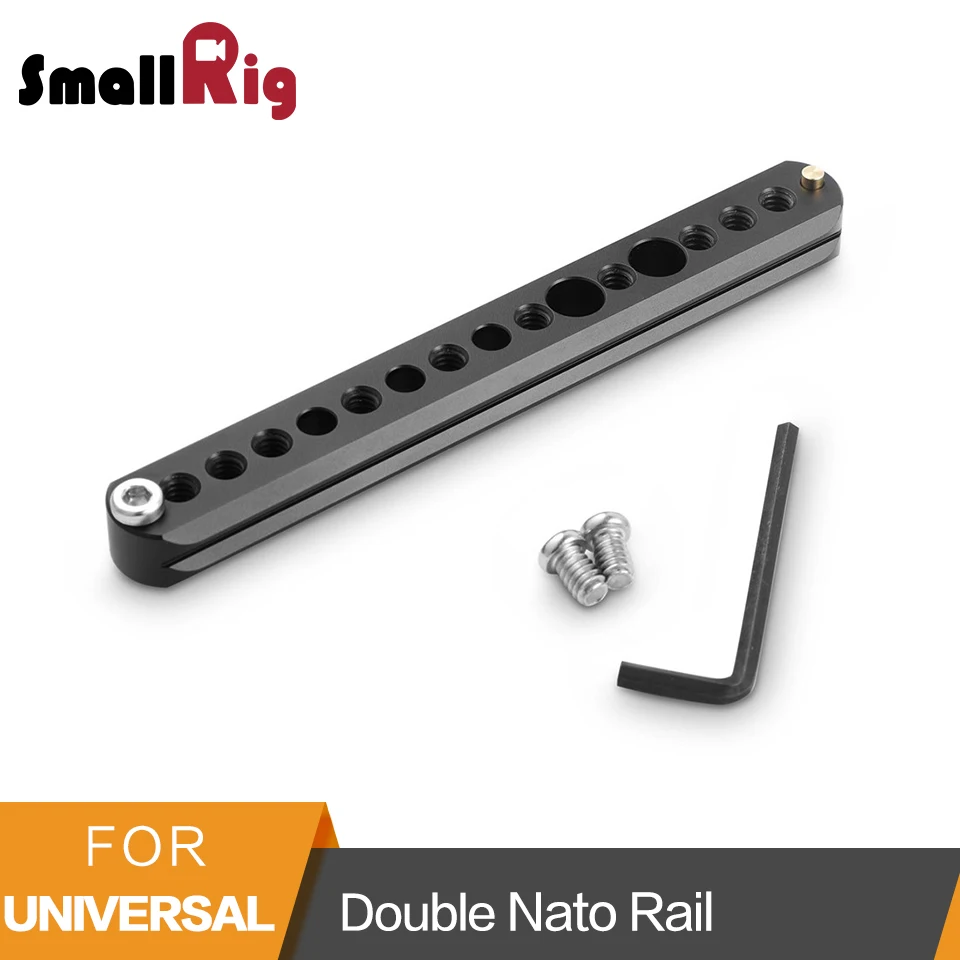 

SmallRig Double NATO Rails To Mount NATO handle/NATO Rosette Mount/NATO EVF Bracket -1769