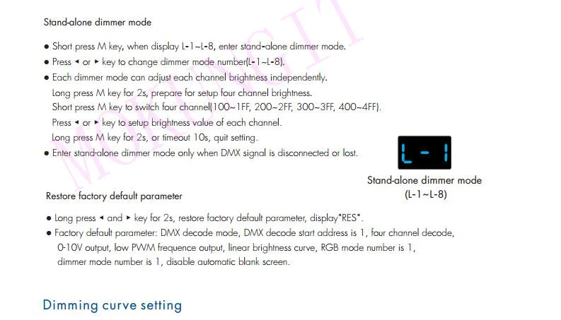 DMX512 to 4CH 0-10V Decoder DL Guideway DMX512 Signal Converter 0-10V LED Dimmer DMX 512 Signal to 0-10V Signal RGB/RGBW Control