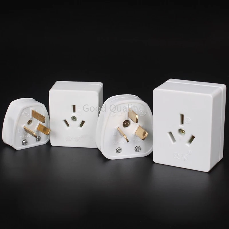 

2pcs 10A-16A Wall Mounted Three Plug Socket Air Conditioning Socket Household Flat Three Plug Wall Outlet