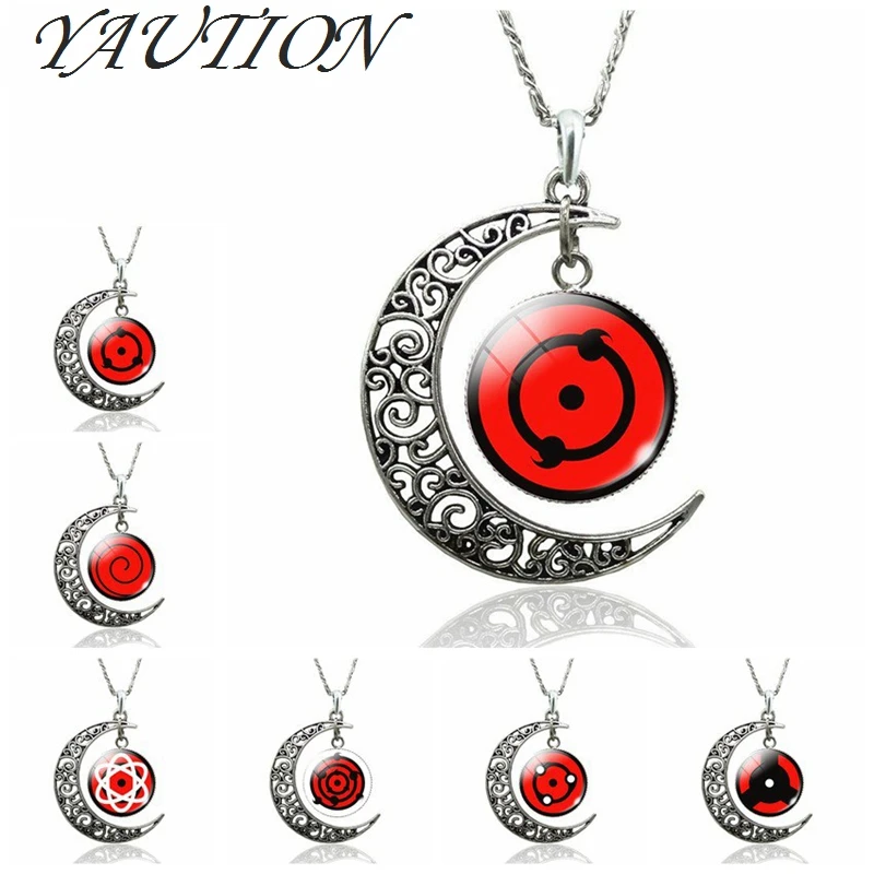 YAUTION Naruto Sharingan Shippuuden Eyes Pendant Necklace Charm Starry