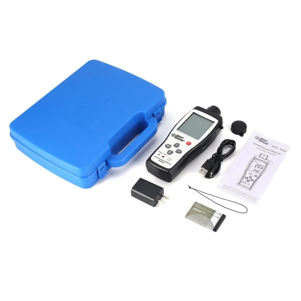 

Smart Sensor AR8500 Air Quality Monitor Gas Meter Ammonia TEMP Detector Analyzer Handheld Tester Temperature Thermometer