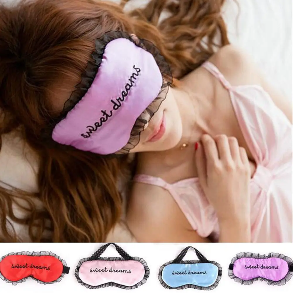 Дышащая маска для сна с регулируемым кружевным напылением, наглазник, светильник с повязкой на глаза для путешествий, повязка для сна, аксессуары для сна