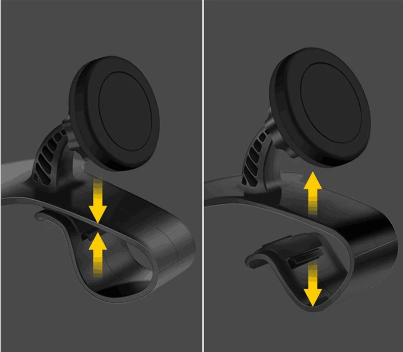 Магнитный автомобильный держатель для телефона с удобной застежкой, автомобильный держатель на приборную панель, магнитный автомобильный держатель для телефона, универсальный держатель для gps, подставка, дисплей, вращающийся на 360 градусов