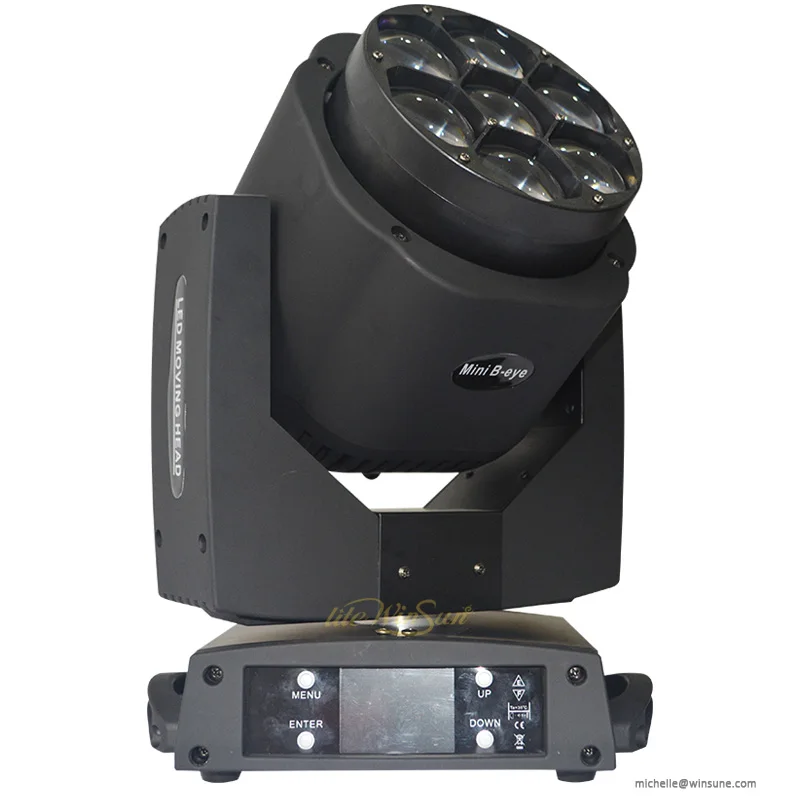 New Led Mini Bee Eye Moving Head Light 7x15W RGBW Professional Stage Lights 4-60 degree Zoom DJ DMX Disco Beam Wash Effect (1)