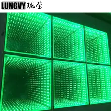 49 шт./лот 3d зеркало СВЕТОДИОДНЫЙ танцпол поставщик 50 см* 50 см танцпол Размеры