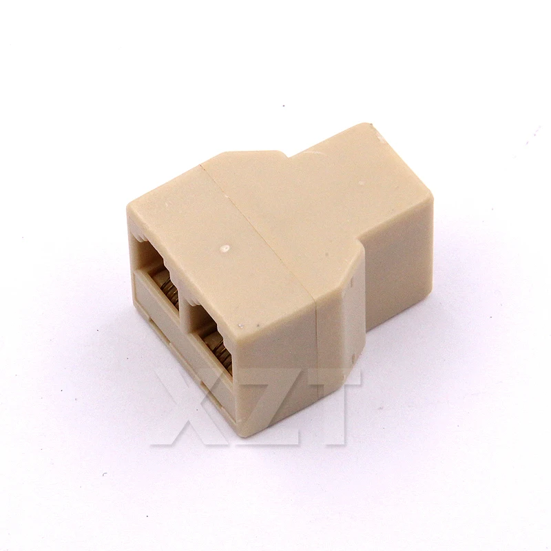 2017 самый новый горячий RJ11 4 штырьков гнездовой 1 к 2 телефонный сплиттер коннектор