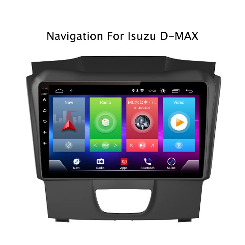 Cheap Car Android 8.1 Multimedia Player for ISUZU D-MAX Chevrolet S10 Holden GPS Navigation Device bluetooth steering wheel control 2