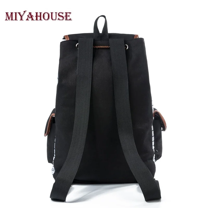 Повседневный Красочный рюкзак Miyahouse с принтом единорога женский холщовый