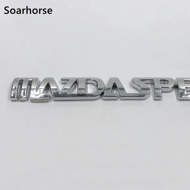 

3D Car Emblem Mazdaspeed Logo ABS Auto Rear Trunk Badge Sticker For Mazda Words Decal