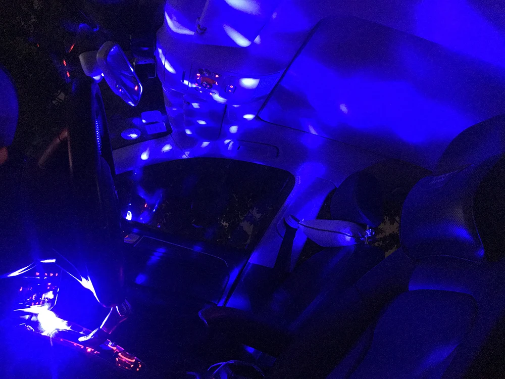 USB Lumiere RGB светодиодный музыкальный световое шоу на сцене клуб диско DJ Световой Лазерный проектор контроль звука кристалл магический шар эффект огни