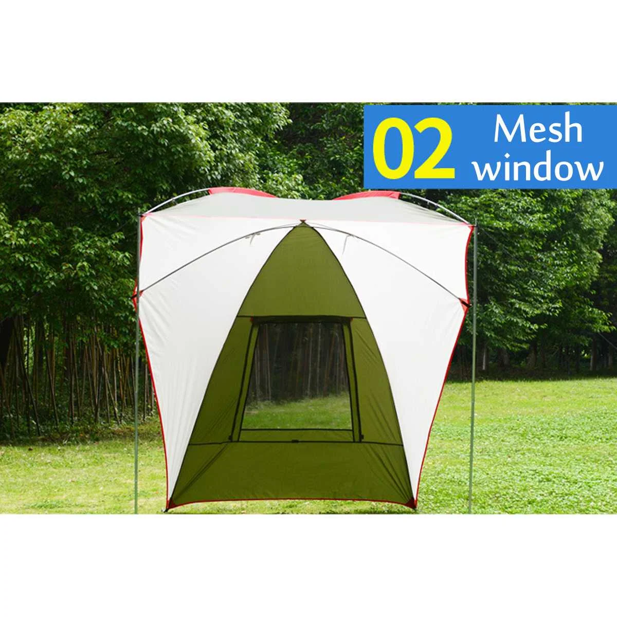 للماء مظلة السيارات المحمولة في الهواء الطلق التخييم الشمس المأوى خيمة مع نافذة الشاشة تايلستوك الطقس الضميمة ظلة نزهة