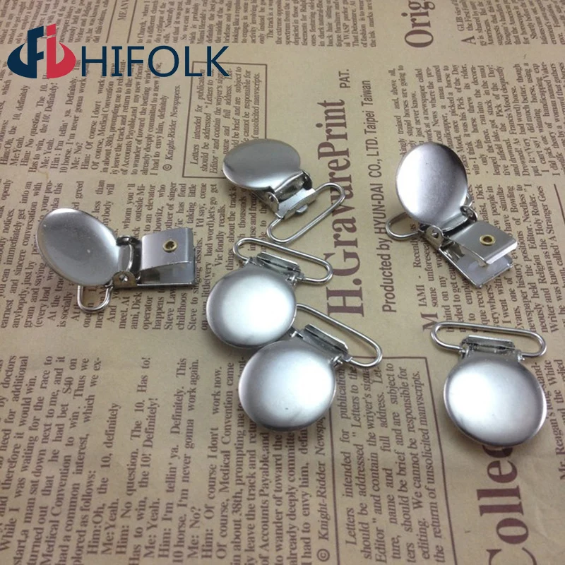 Free shipping 40Pcs/Lot Suspenders clips,circular round cover clips