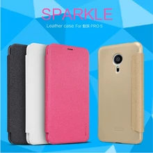 Для meizu pro 5 флип-чехол NILLKIN Sparkle Series из искусственной кожи чехол для meizu pro 5 сумка для мобильного телефона для meizu pro5 чехол-крышка