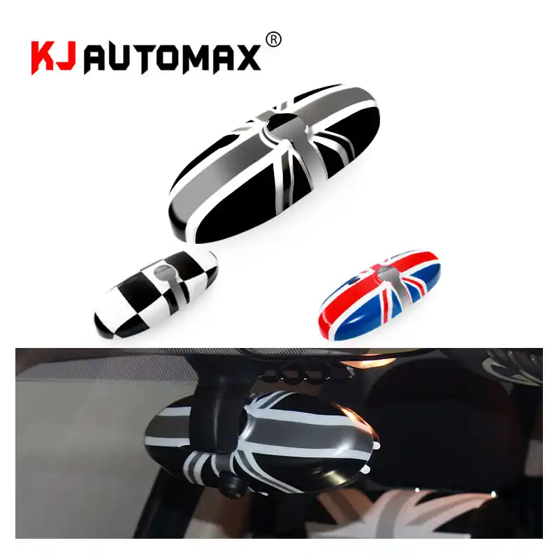 Areyourshop Union Jack UK Flag Rear View Mirror Cover Housing For MINI Cooper R55 R56 R57