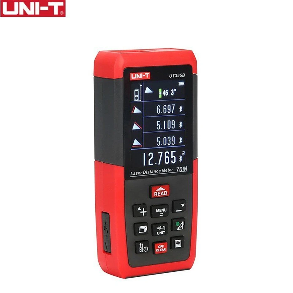 UNI-T UT395B Professional Laser Distance Meters Lofting Test Levelling Instrument Area/Volume Data Storage M UNI-T UT395B Professional Laser Distance Meters Lofting Test Levelling Instrument Area/Volume Data Storage M