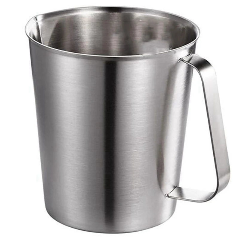 

Thick Stainless Steel Measuring Cup with Scale Milk Frother Kitchen Baking Tea Liquid Milk Coffee Large Capacity Measuring Cup