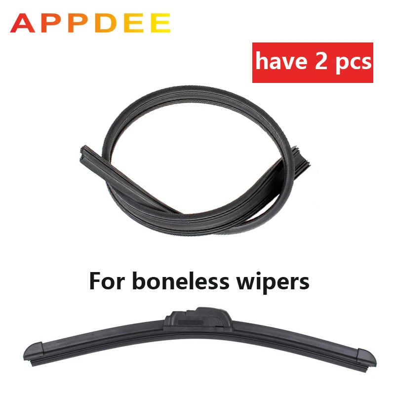 

1pcs High Quality for Boneless Frameless Rubber Car Wiper Blade refill Strips Windscreen 6mm16 18 19 20 22 24"26"28" Windshield