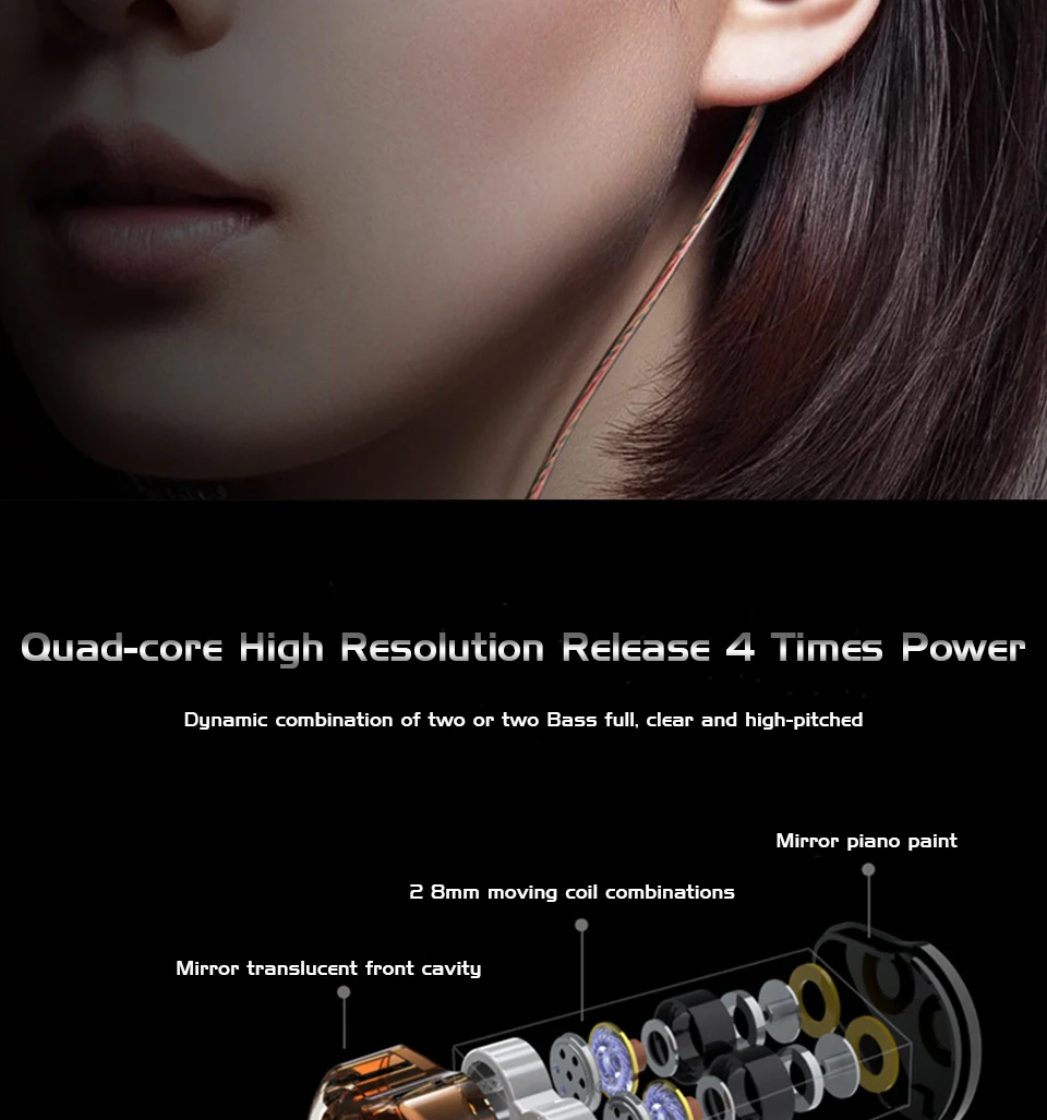Earphones Dual Driver With Microphone Hifi Headset Stereo Bass Sport Headphone Wired Earphone For Phone Stereo Mic For iPhone  (12)