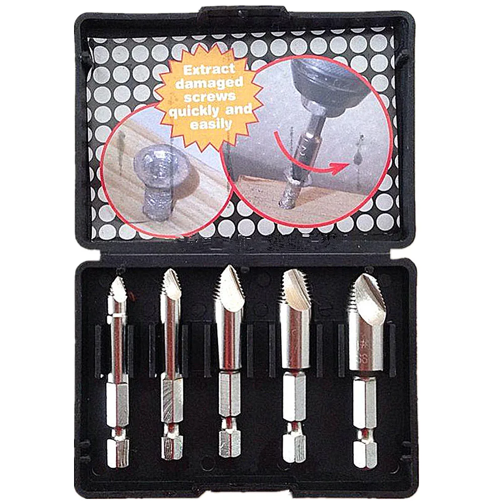 Выкрутки 5 штук. 0# 1# 2# 3# 4# шестигранный хвостовик 1/4'' 6.35MM. Набор для