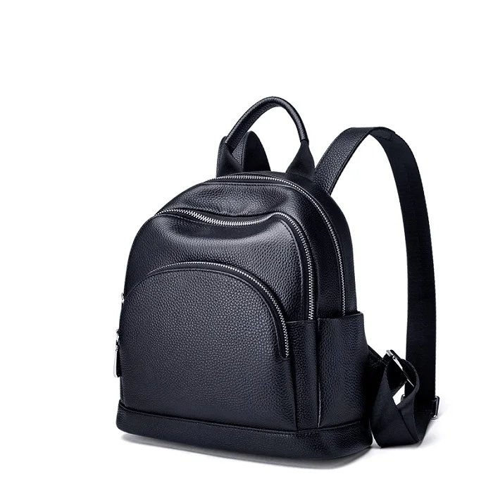 Модный бренд ZOOLER, сумка-рюкзак из натуральной кожи, женские кожаные рюкзаки, качественные роскошные сумки, женская сумка для путешествий# HH200 - Цвет: black-small