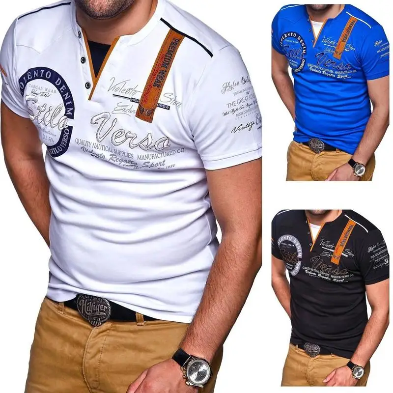 

ZOGAA Men T Shirts Short Sleeve Mens 2019 Fashion Personality Cotton Shirt Letter Printed T Shirts Casual Male Tops Tshirt