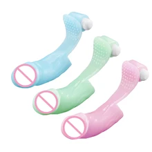 Flirting Powerful Vibrating Glans Finger Sleeve Vibrator Labia Clitoris Stimulation G Spot Massager Dildo Vibrator Cap for Woman