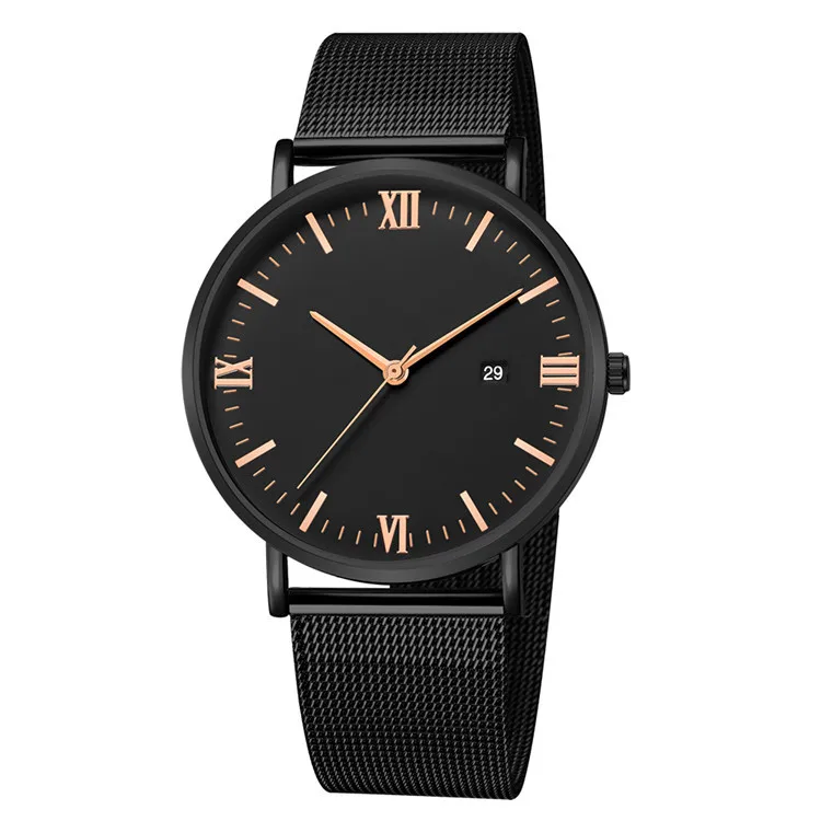 

Women Watches Big Black Watch Ladies Luxury 2019 Stainless Steel Quartz Wrist Watch For Women Clock Female Wristwatch With Date
