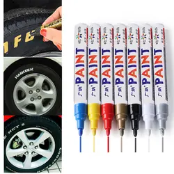 10 стилей автомобильный Стайлинг Красочные водонепроницаемые ручки автомобильные шины протектора CD металлические цветные маркеры