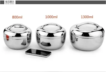 

Fashion Lunch Box Bento Flask Container for Food Microwave Stainless Steel Table Ware Storage Lunch Box for Picnic School