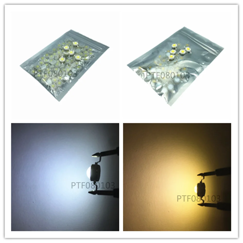 3w High power LED Lamps white /warm white 30mil 45mil Chips high light lights