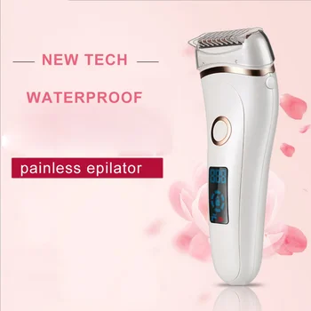 

2019 USB Rechargeable Epilator For Women Painless Whole Body Hair Removal LED Female Shaver Trimmer Bikini Shaving Machine