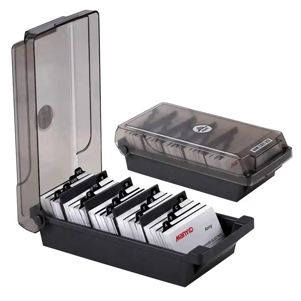 Mylifeunit Etui A Cartes Grande Capacite Boite De Rangement Pour Cartes De Visite Avec Separateurs Et Onglets D Index Rangement Par Lots Categorie Carte De Visite Aliexpress
