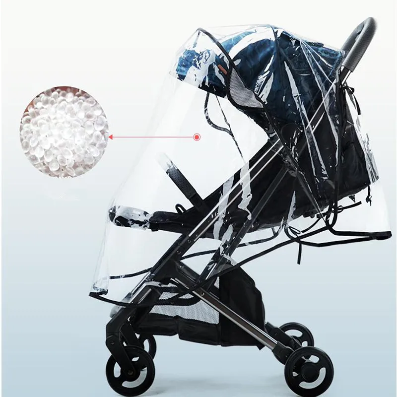 Baby Stroller Rain Coat Environmental EVA Cover Four Seasons Umbrella