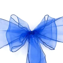 Свадебные украшения стул пояс-кушак узел Чехлы для стула банты галстуки украшения для стульев поставки