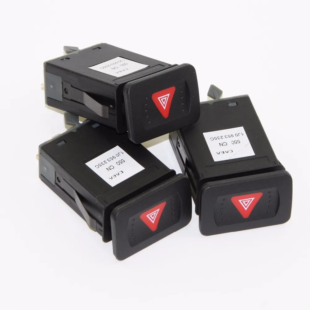 3Pcs OEM Switch Hazard Warning Flash Switchs Button Fir For VW Jetta 4 Bora Golf MK4 1J0 953 235